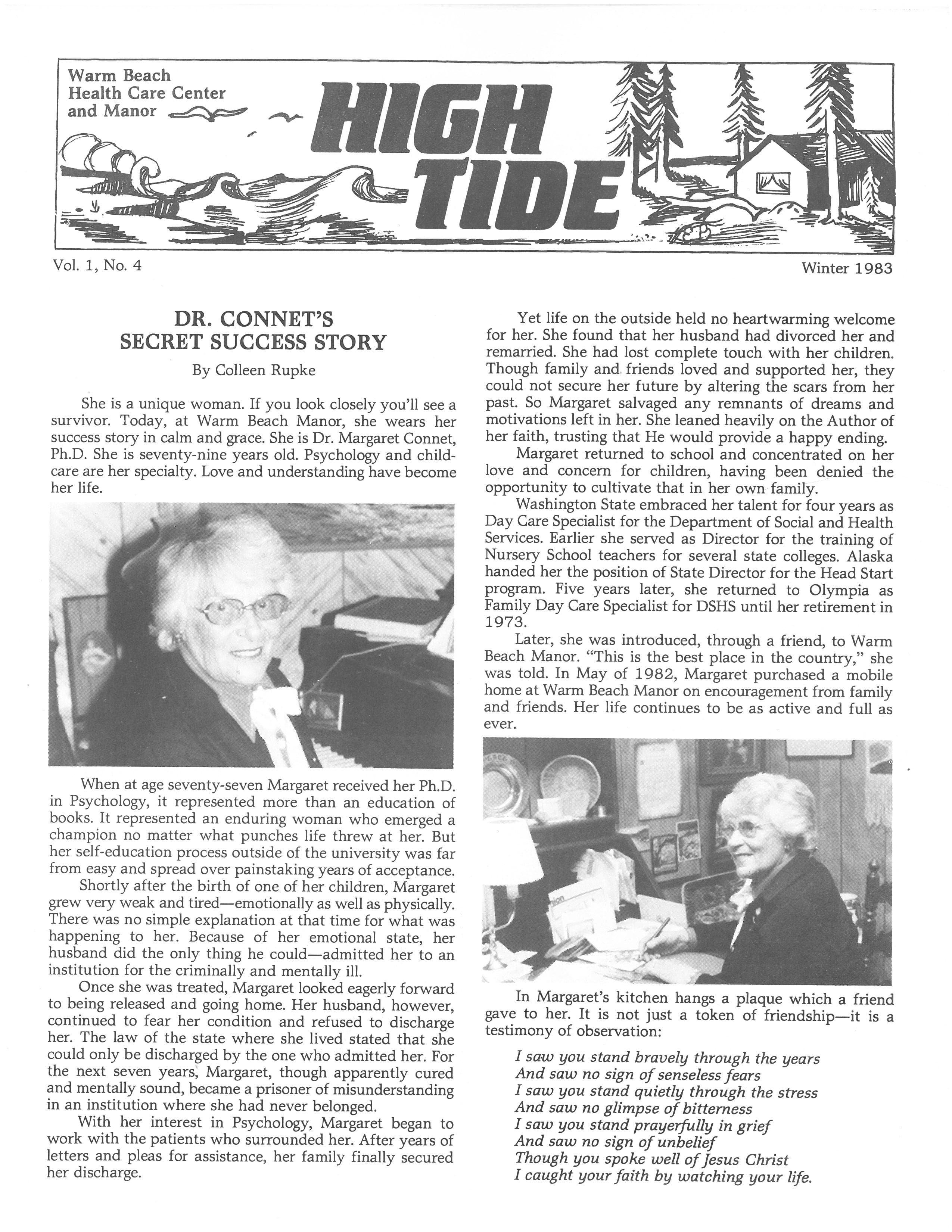 1983 Newsletter Highlight