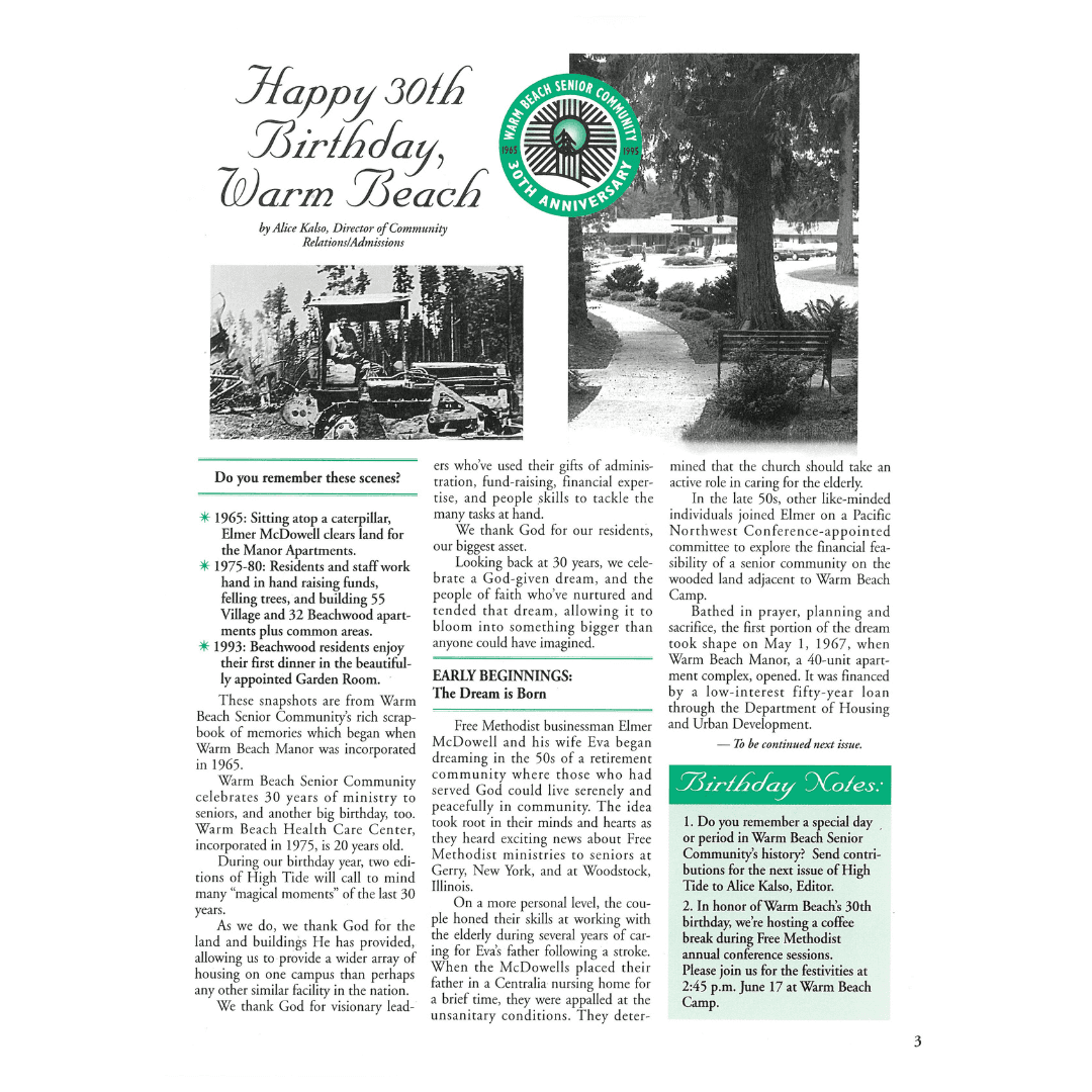 30th Anniversary Milestone