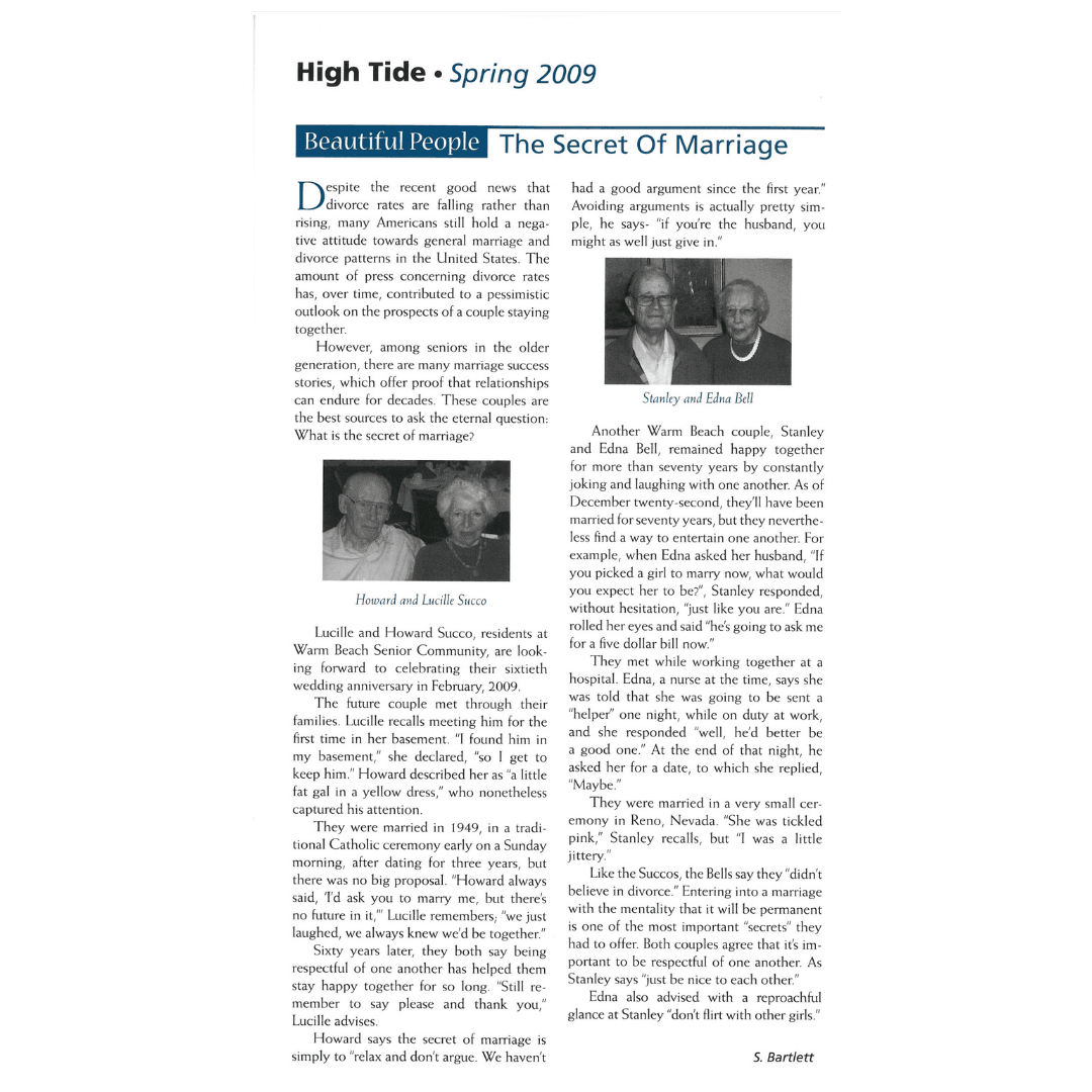 The Secret of Marriage