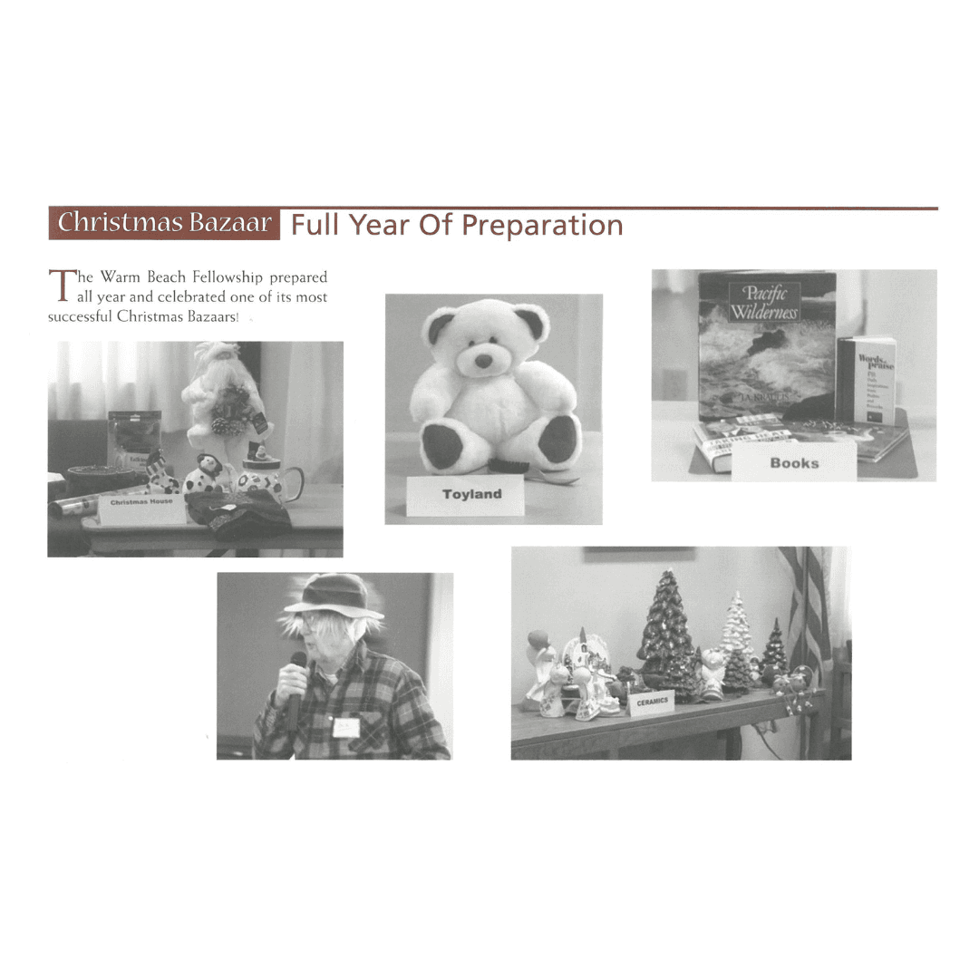 Christmas Bazaar Preparations