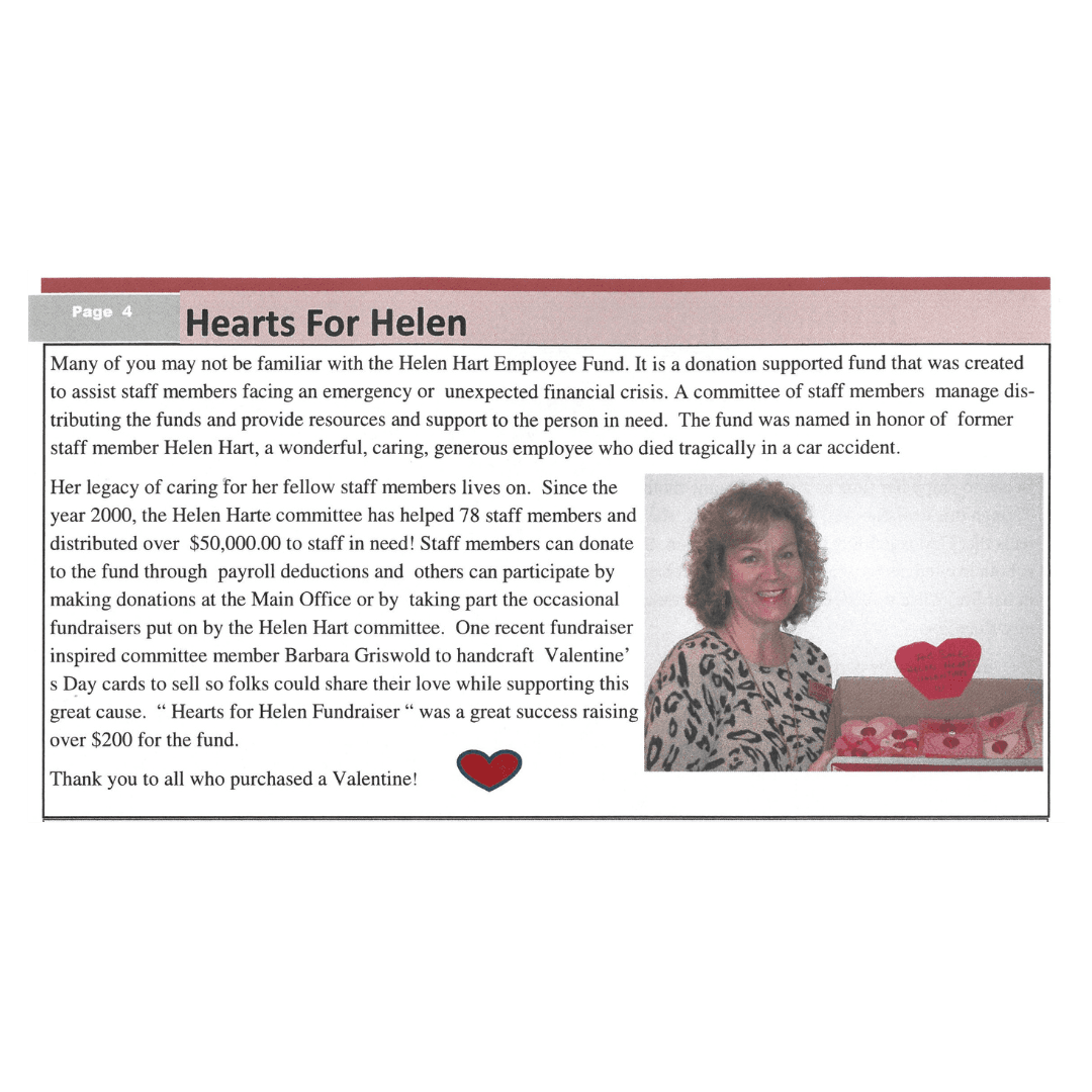 Helen Hart Employee Fund