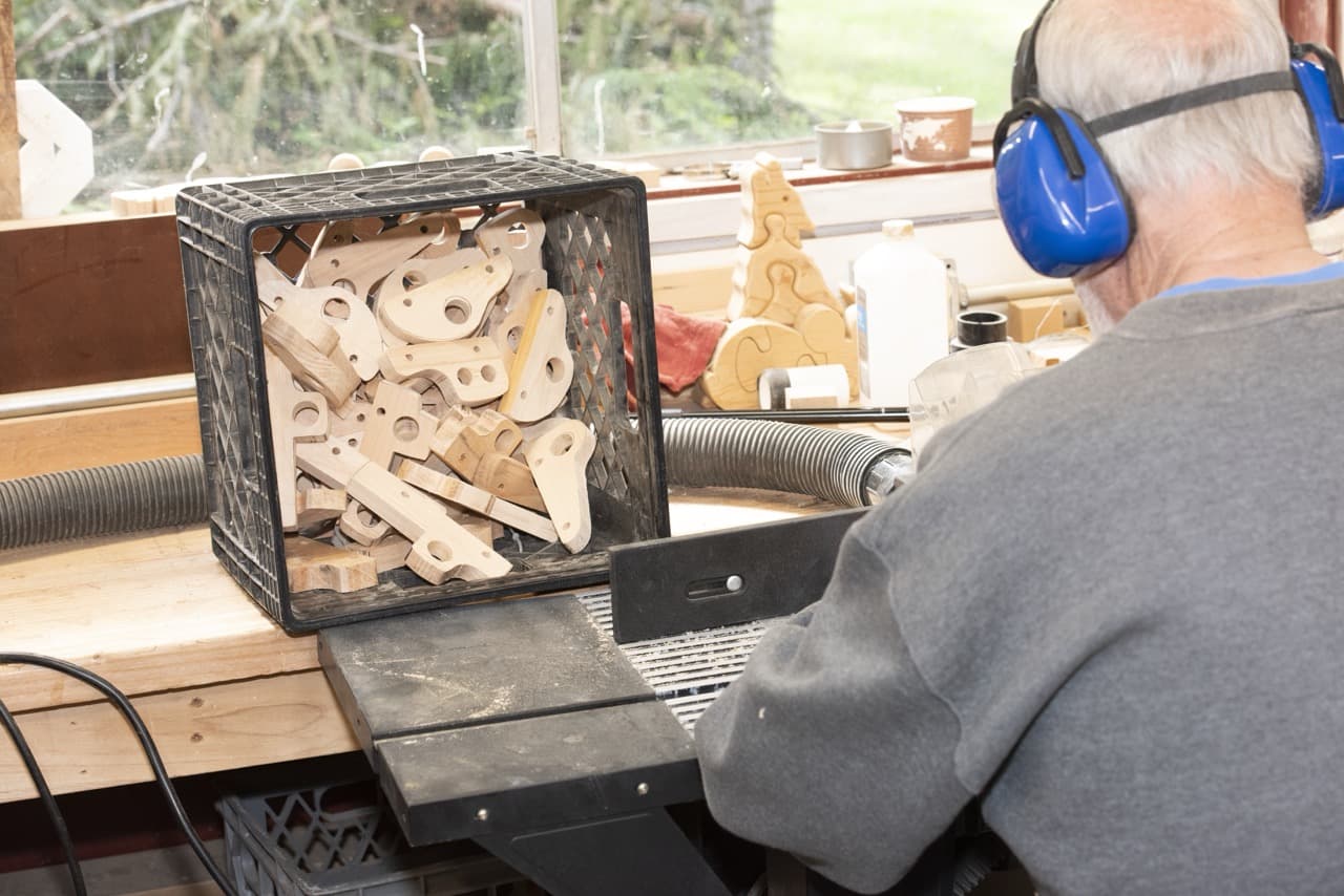 Fully equipped woodworking shop