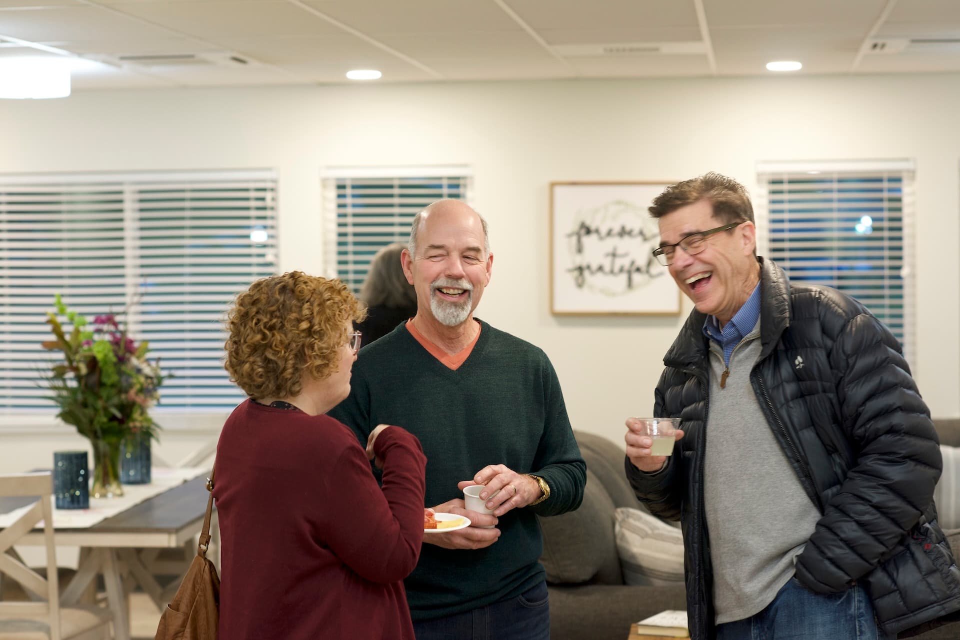 Happy seniors at Warm Beach