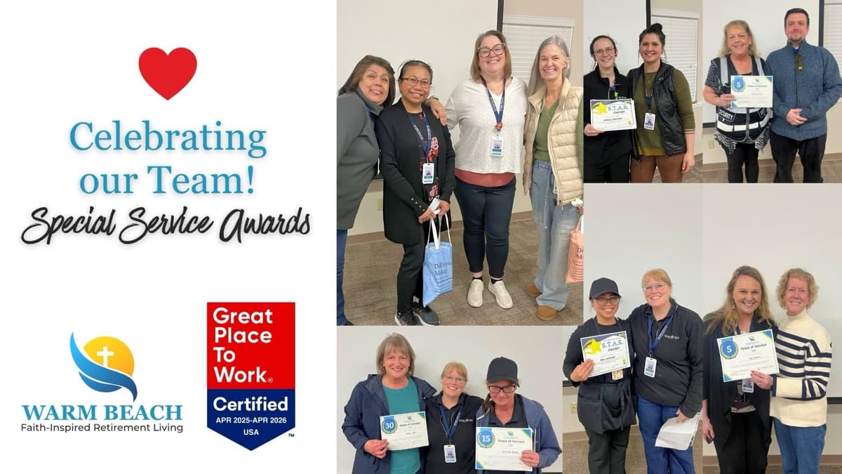 Warm Beach Special Service Awards - Celebrating our Team